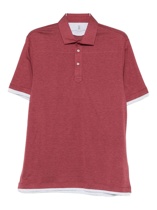 Silk And Cotton Polo Shirt