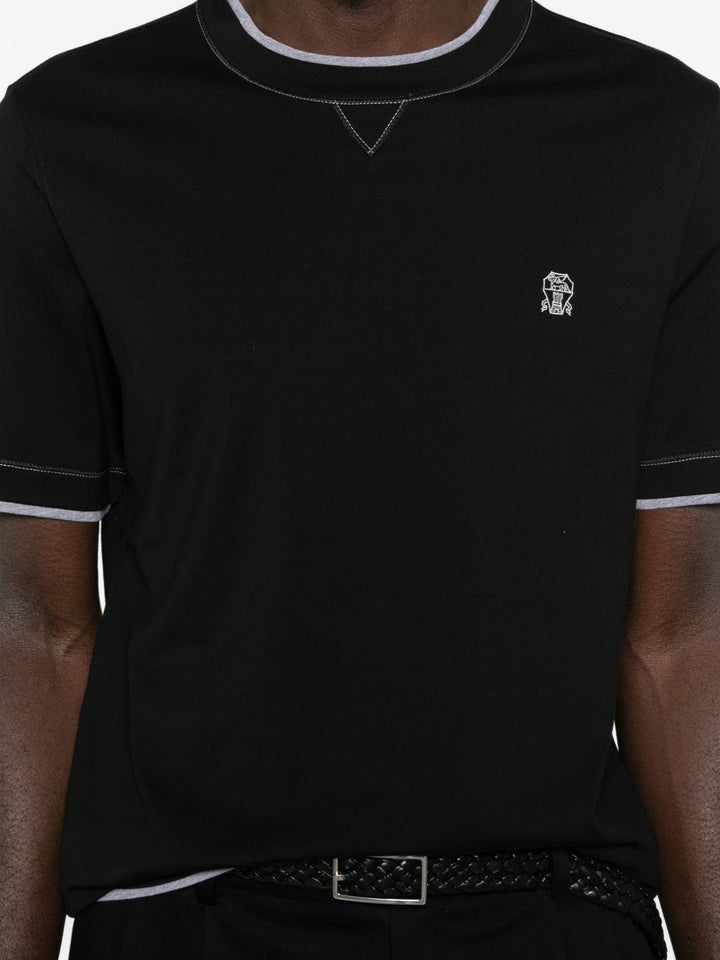 Brunello Cucinelli T-shirts and Polos - Blacks and greys | e7d3cdea0122e35f1b8367c98d9383f5cc4135f8