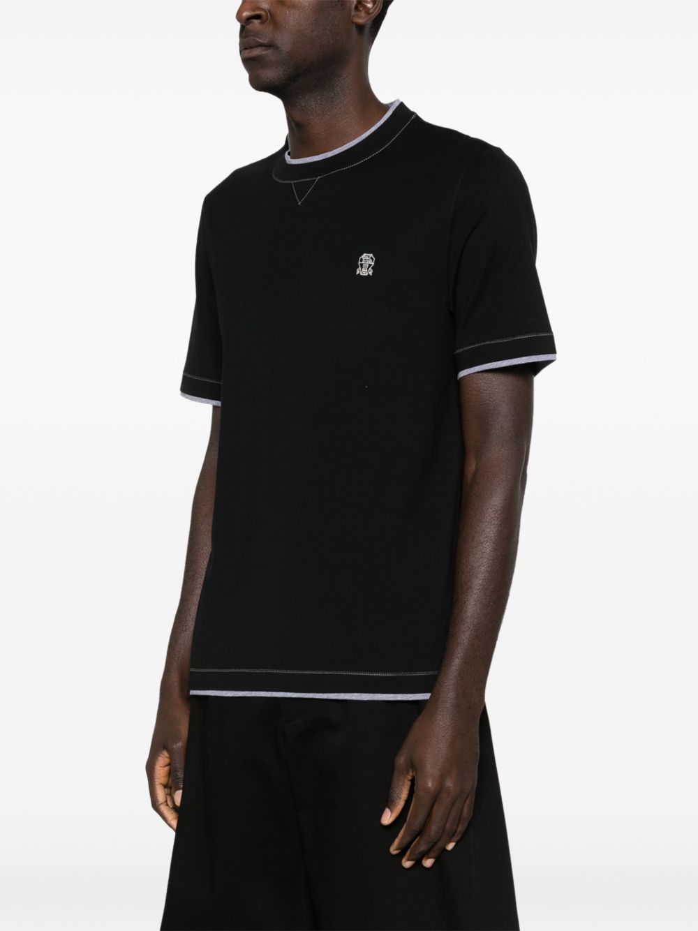 Brunello Cucinelli T-shirts and Polos - Blacks and greys | d1b38efbccfa2eb0fc021f4d818a66318d945c88