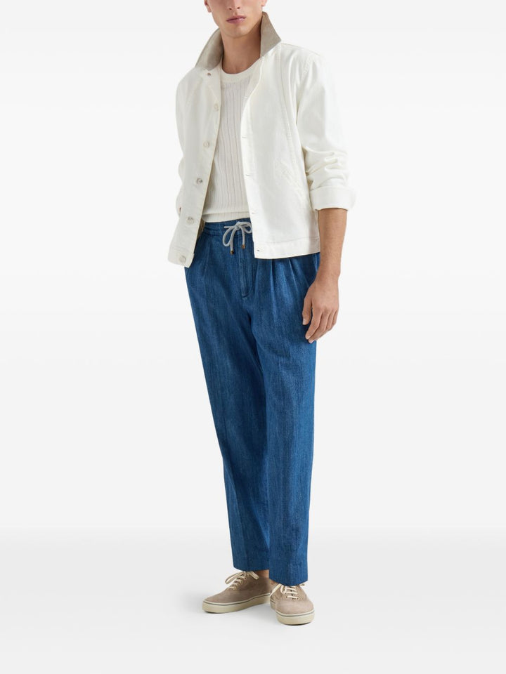 Brunello Cucinelli Trousers - Blue and green | 02e6c5a8492f3c79b65185b508f0adc0cc0bffb5