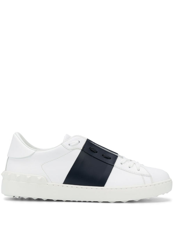 Open Leather Sneakers