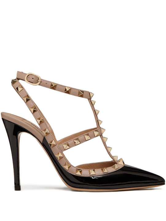Rockstud Patent Leather Pumps