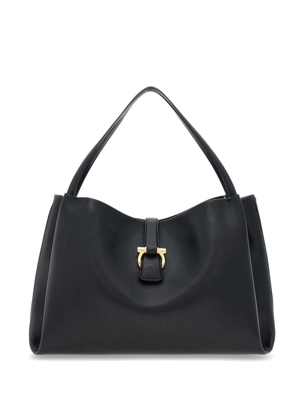 Gancini Leather Tote Bag