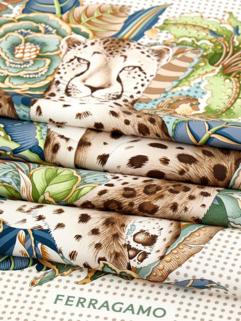 Ferragamo Scarfs - Blue and green | f7c27a55ecb9cd3a6e15a019cb4b0291e4d995c4