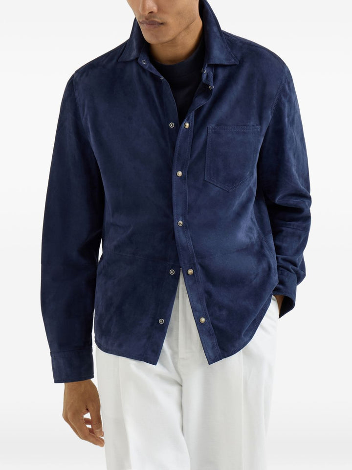 Brunello Cucinelli Shirts - Blue and green | 30523d4235e19a72b5fd693e4d576308d59466c2