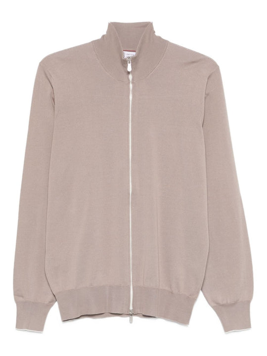 Cotton Zipped Cardigan