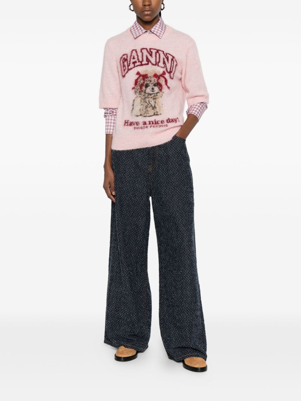 Ganni T-shirts and Polos - Light and natural | 1866f1abd639bdb4267ad43e9a6b76e0eec309b9