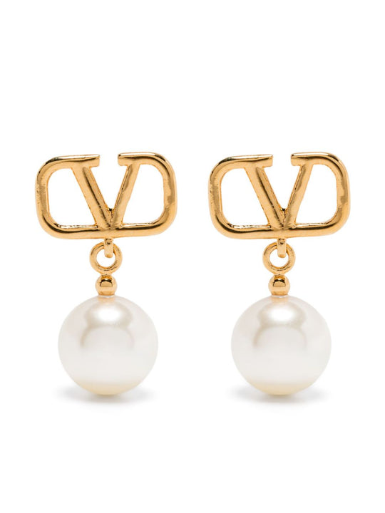 Vlogo Signature Pearls Earrings
