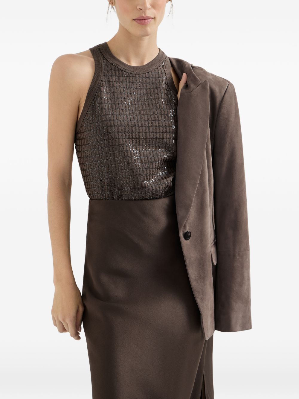 Brunello Cucinelli Top - Brown | c590c4c9988f5dc28b9f0fa230d1a63b6b6f8386