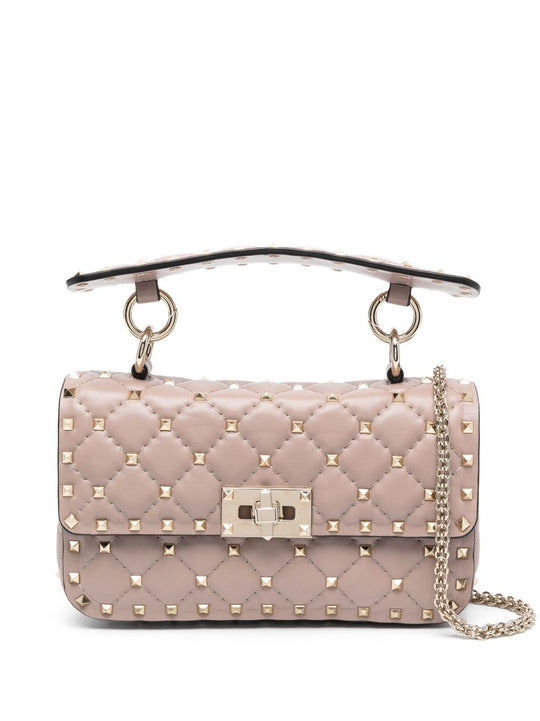 Spike Small Leather Shoulder Bag