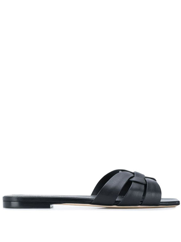 Tribute Nu Pieds Leather Flat Sandals