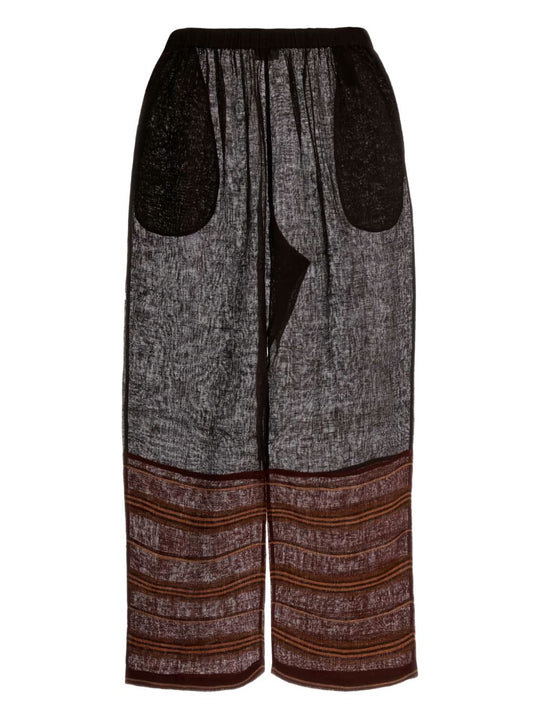 Linen Striped Beach Pants