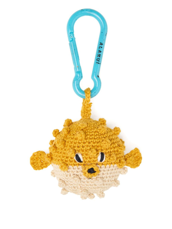 Puffer Fish Crochet Keyring