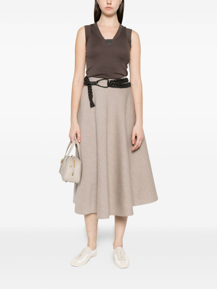 Brunello Cucinelli Top - Brown | c59066619bfb6bffe75aacb8fba60a6d84b69a20