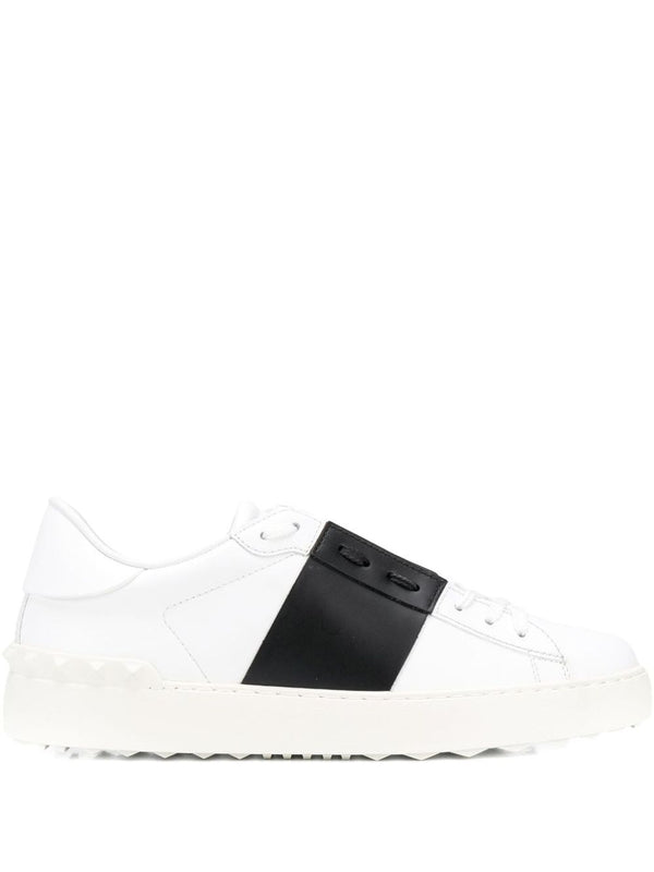 Open Leather Sneakers