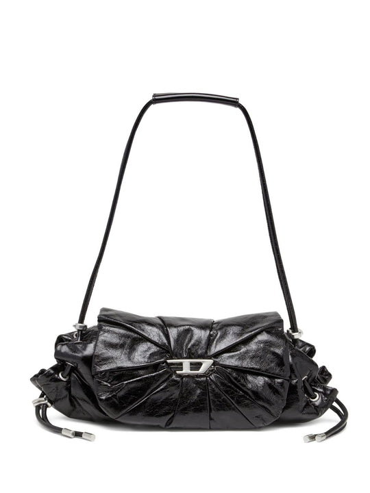Scrunch Leather Shoulder Bag