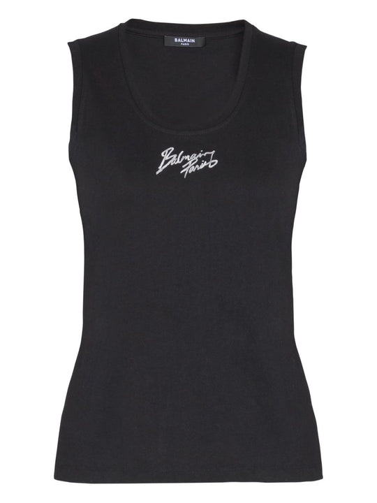 Logo Cotton Tank Top