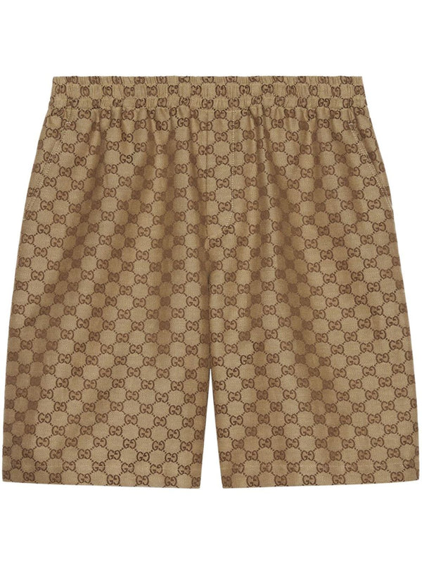 Gg Linen Shorts