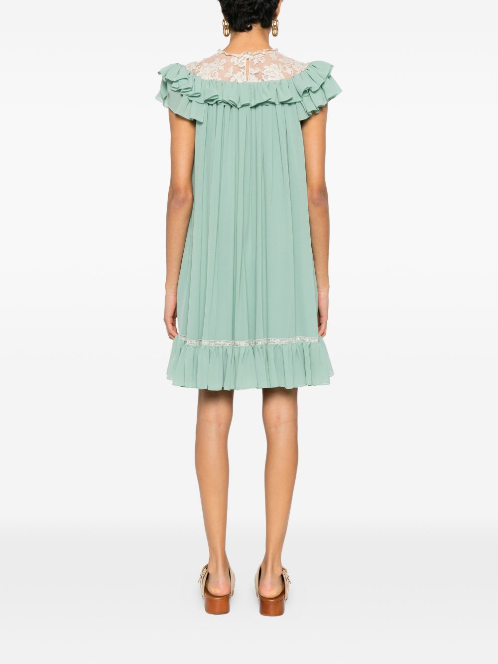 Chloè Dresses - Blue and green | 997df43cea7ed4936b6d0c7bfc4481ad652f60f5