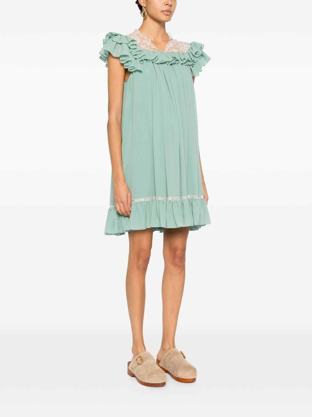 Chloè Dresses - Blue and green | eb50ea6caaa3dd4316eb3f2786f4d2ca7a87379c
