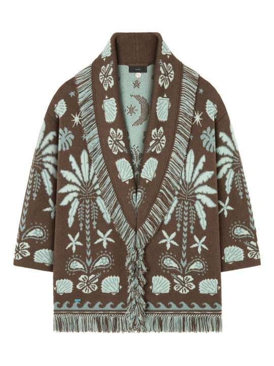 Echoes Of The Island Wool And Cotton Cardigan