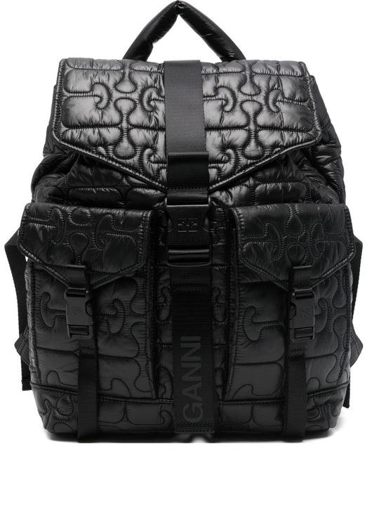 Quilted Nylon Backpack