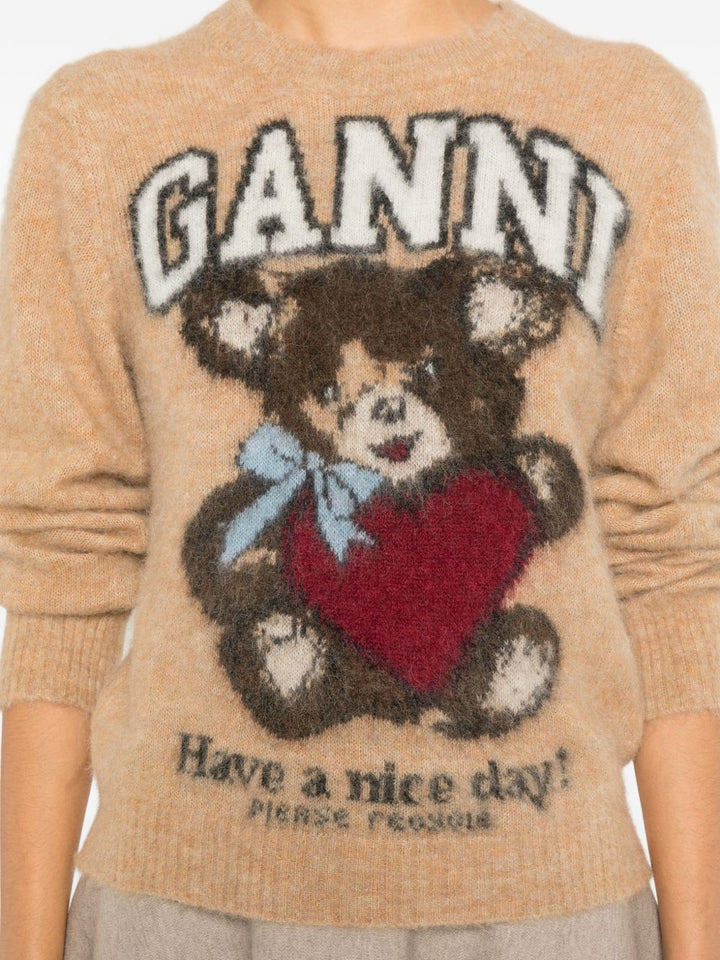 Ganni Sweaters - Brown | 67f6c3de239c5e35cace1dc6fda1ea789a1936c1