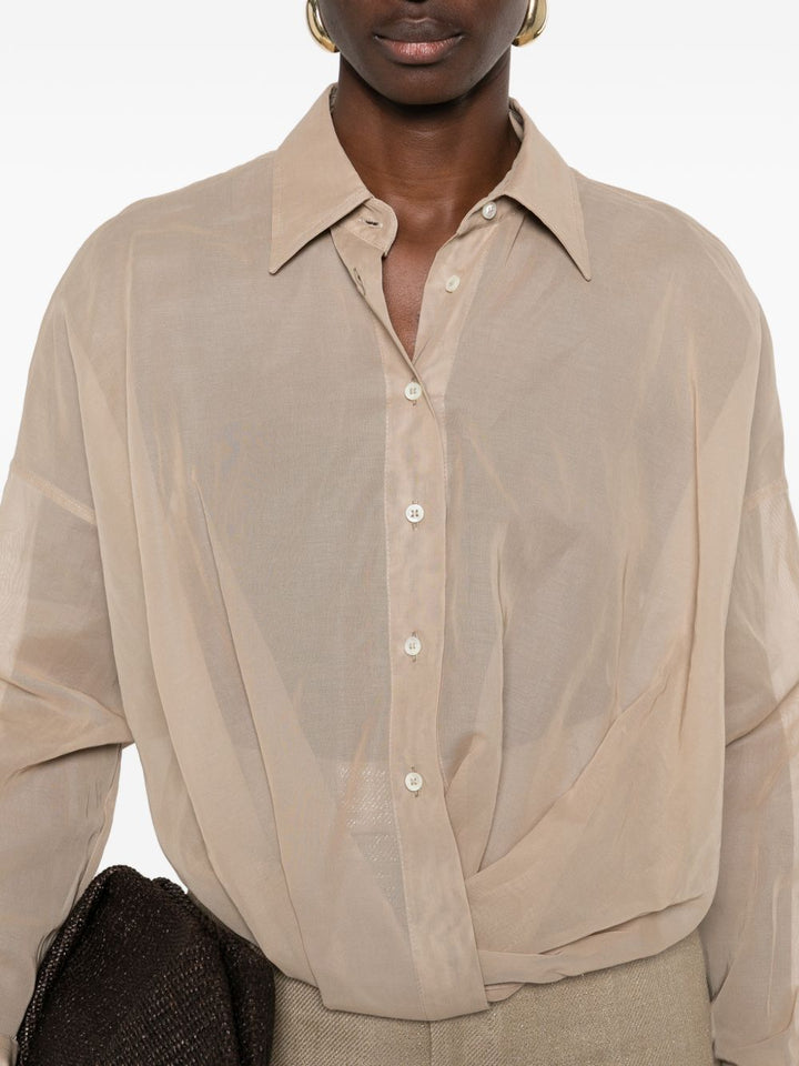 Brunello Cucinelli Shirts - Brown | ac157c87c10f5c5536db3b3646b05fb50c64a1a1