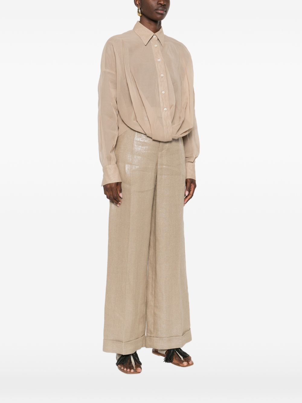 Brunello Cucinelli Shirts - Brown | fce457bf94bcad8036e28601dca636668ad3707c