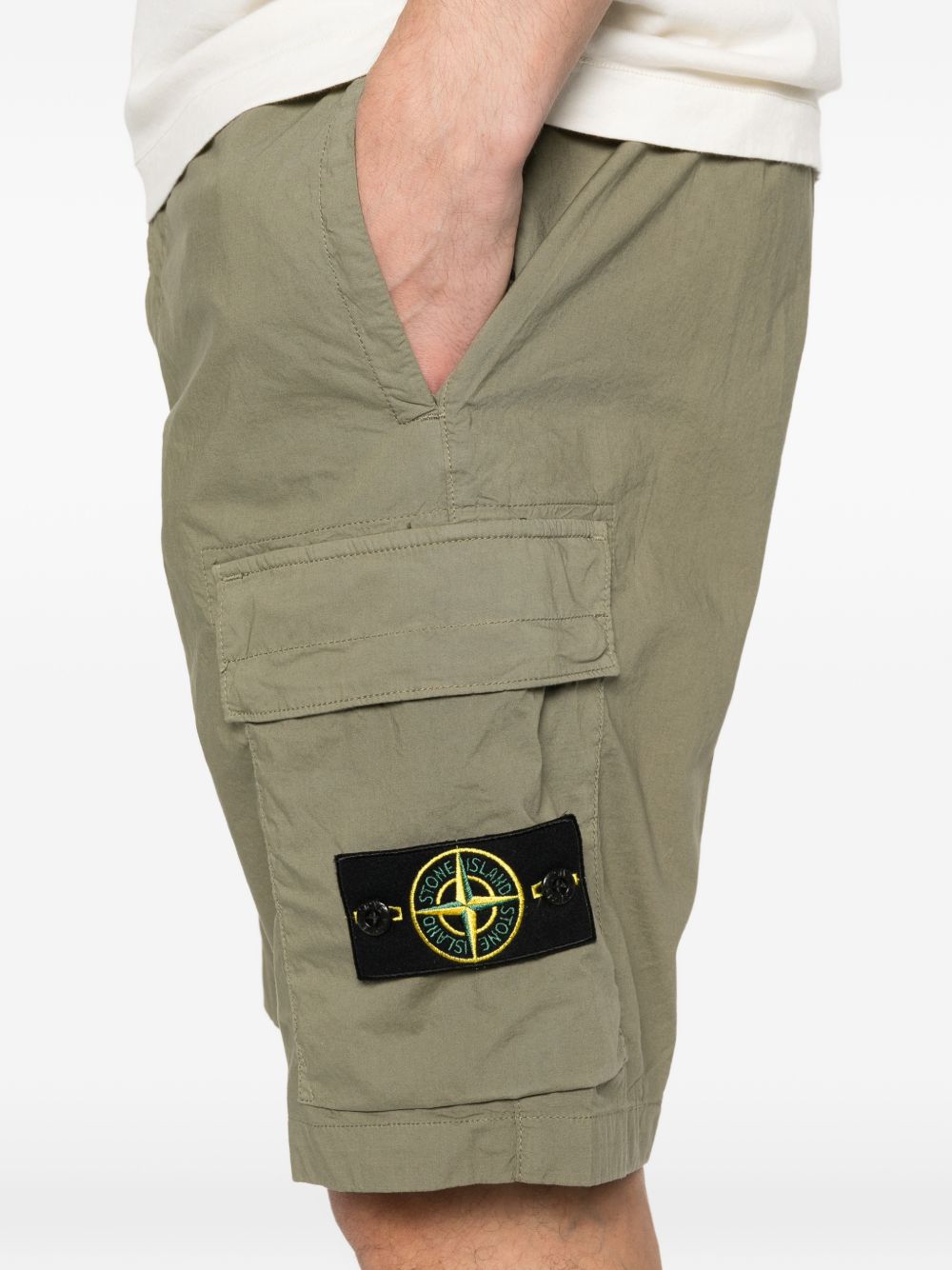 Stone Island Shorts - Blue and green | cda4108b68835438f1e0e67df17bf2ec1bea24c0