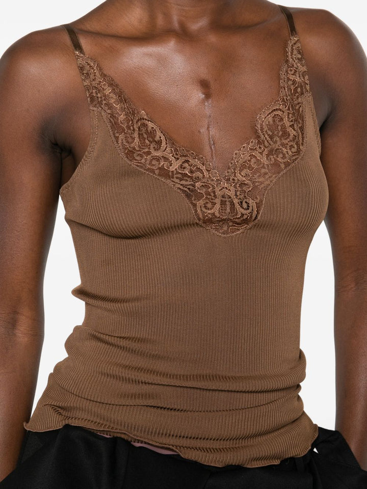 Saint Laurent Top - Brown | 2899dcbb0949fc31145c7b32c0b0d3614ae58b58