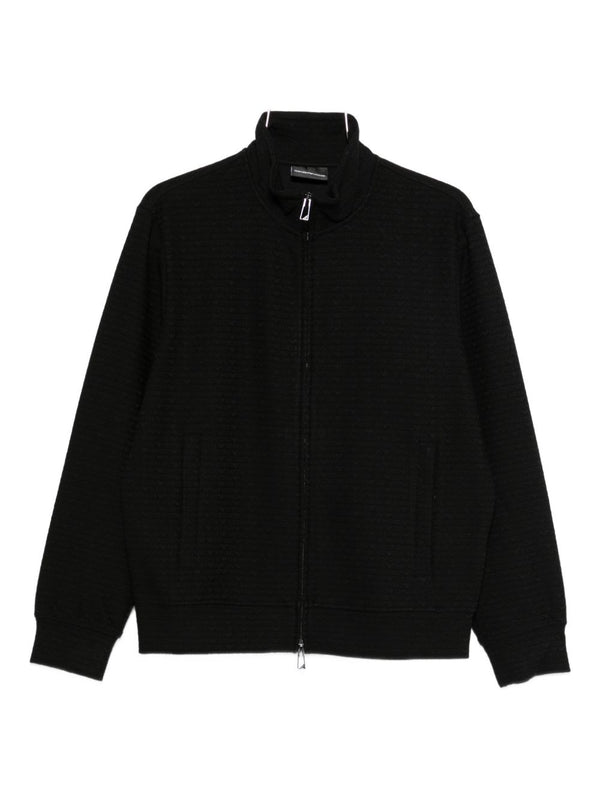 Cotton Blend Zipped Sweatshirt