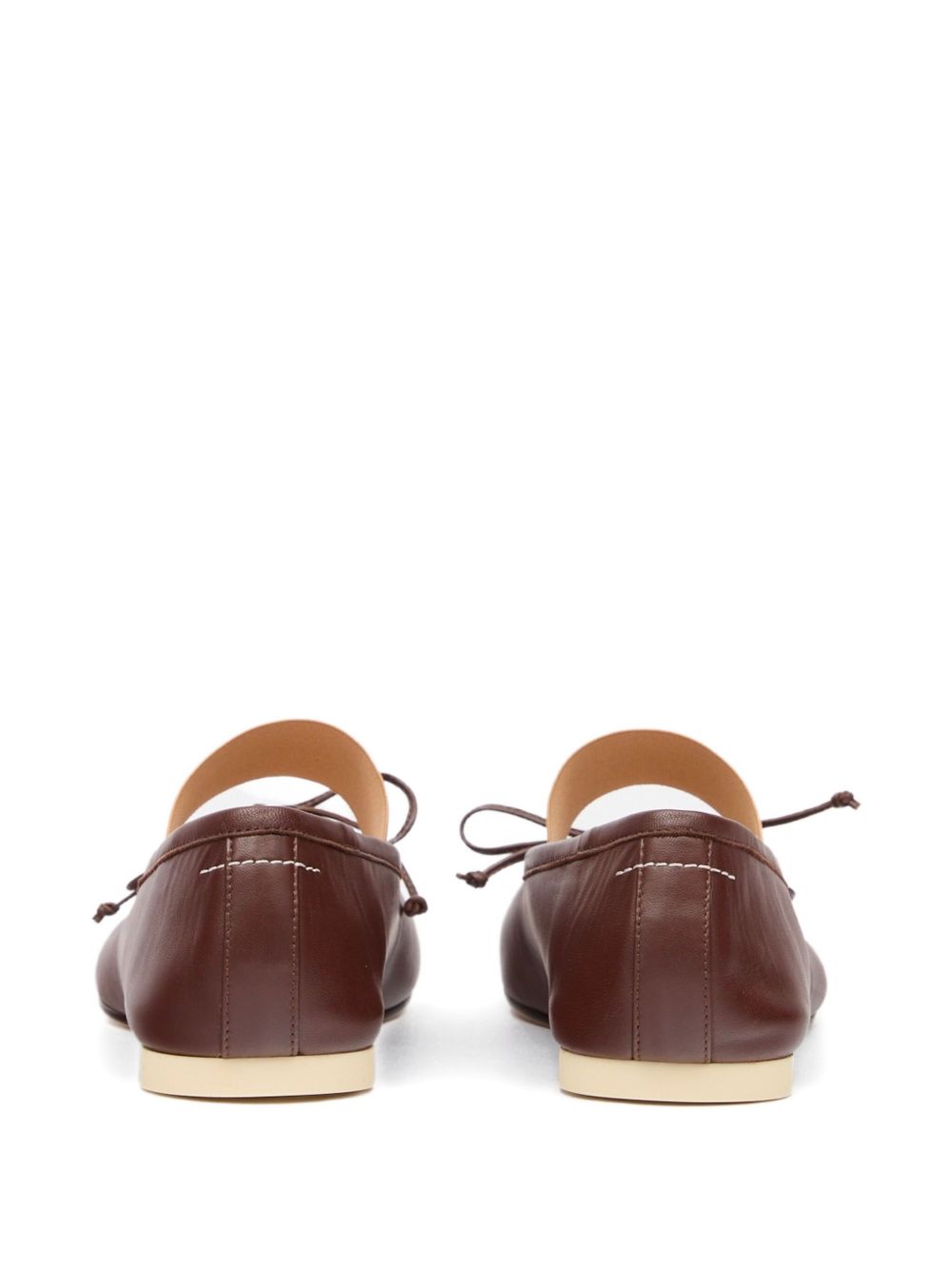 Mm6 Maison Margiela Flat shoes - Brown | 84f79a120d0554eb5c26f0dd069ee81081918435