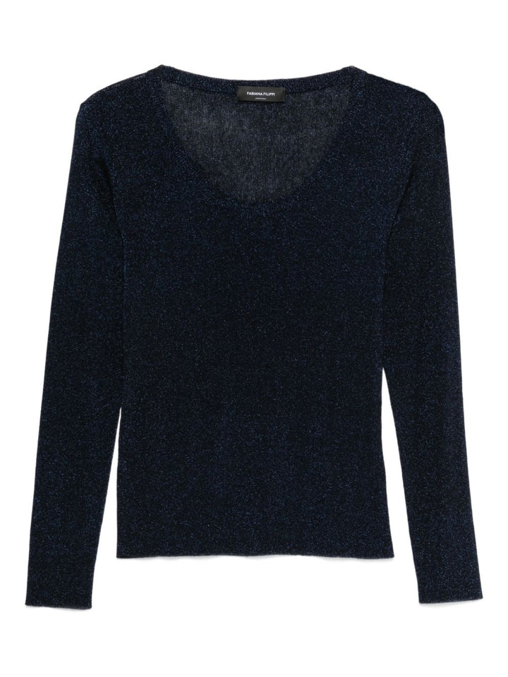Fabiana Filippi Sweaters - Blue and green | 7e7dcdd4f4e15842e43ec61da4b4091eb34c3bf8