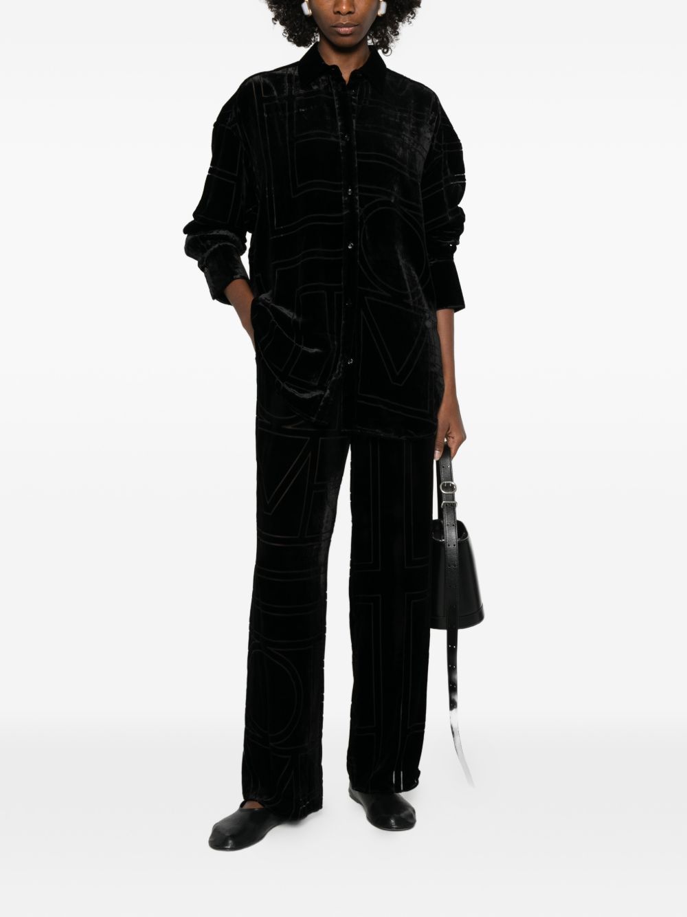 Toteme Pre Trousers - Blacks and greys | 60713389b2b7a415c1ac2c50d48072e427c59e66