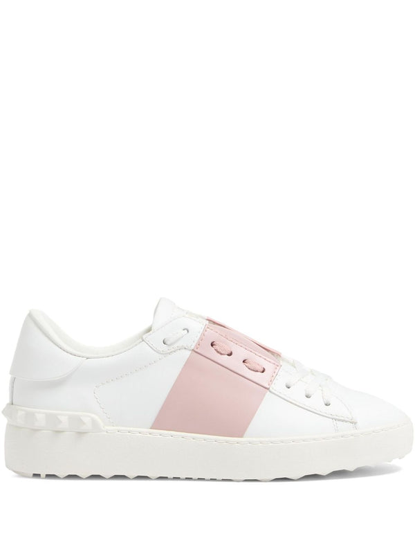 Open Leather Sneakers