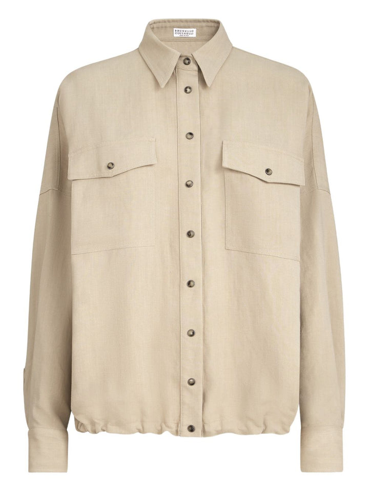 Brunello Cucinelli Shirts - Light and natural | 2656ca99a60bcf99cff9eaa01698e2491de0b337