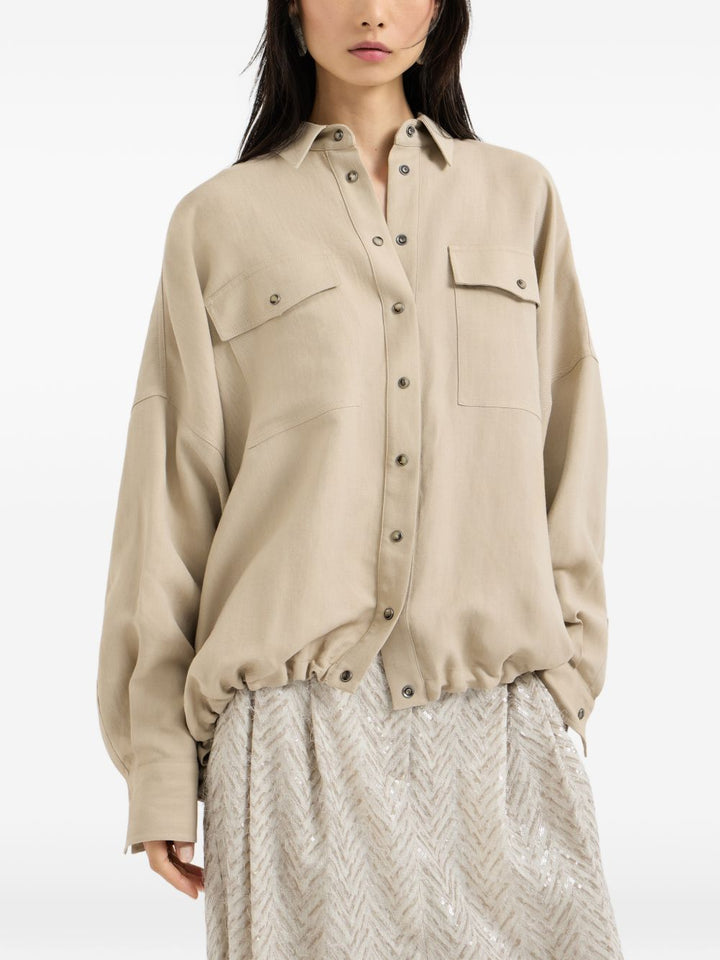 Brunello Cucinelli Shirts - Light and natural | efd42492a21a5c903ffd58d5447d29597ed8185f