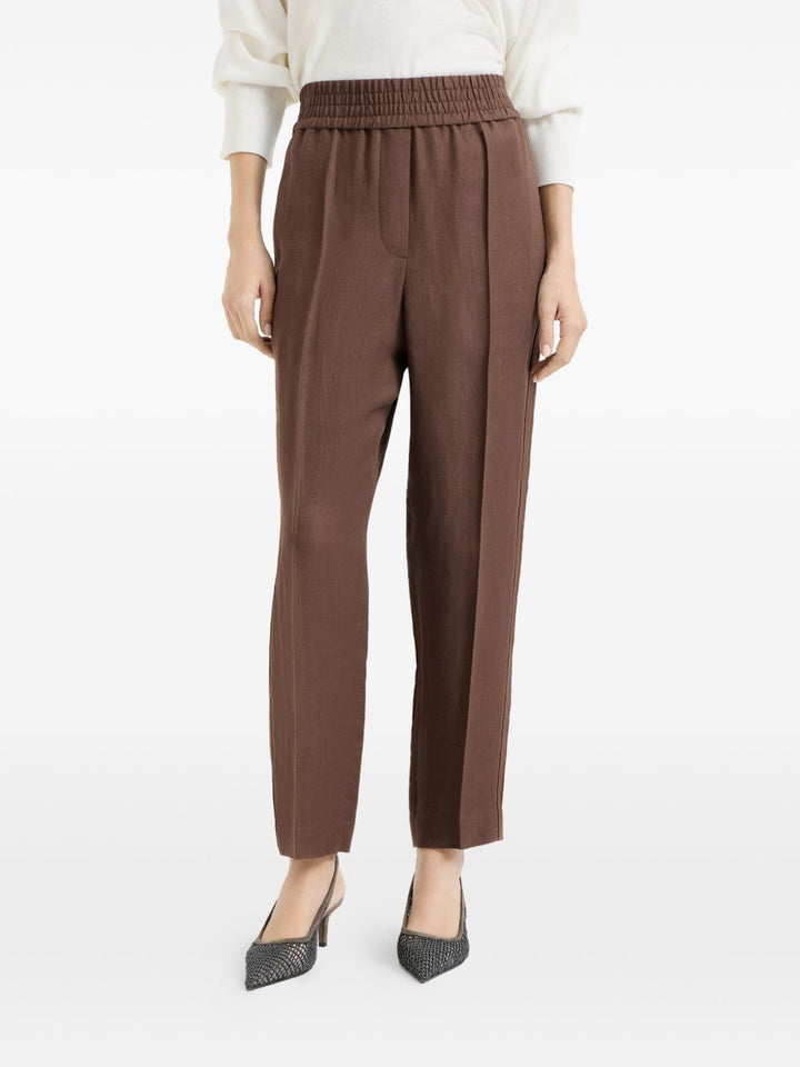 Brunello Cucinelli Trousers - Brown | 540f1f523aa3ea6c1cc9ed0e8d47777d94659feb