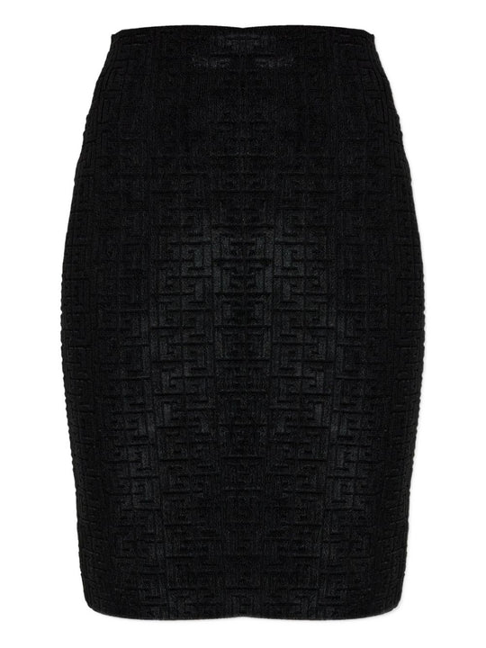 Monogram Midi Skirt