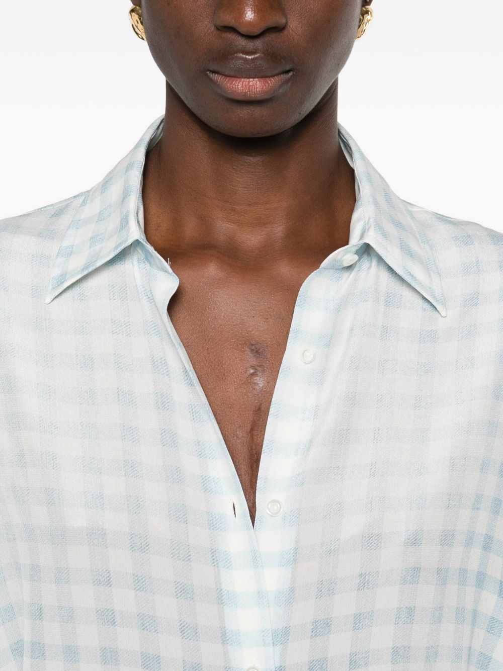 Ermanno Scervino Shirts - Blue and green | f70e5c9cb965396da3280d5b50bce8962b7a673b