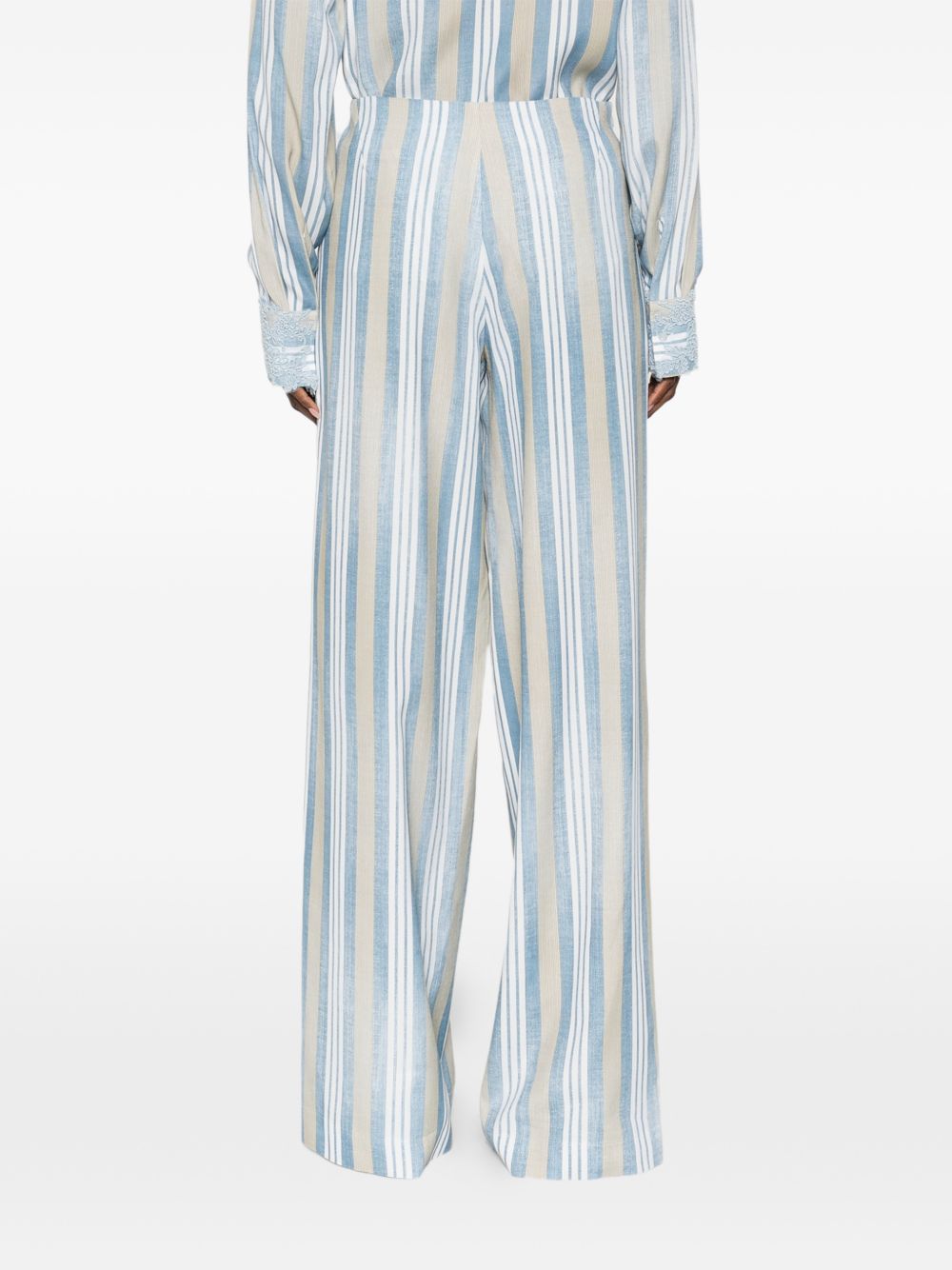 Ermanno Scervino Trousers - Blue and green | b92fdc91d584efe87c1b7ac49fa9c34e05e181e6