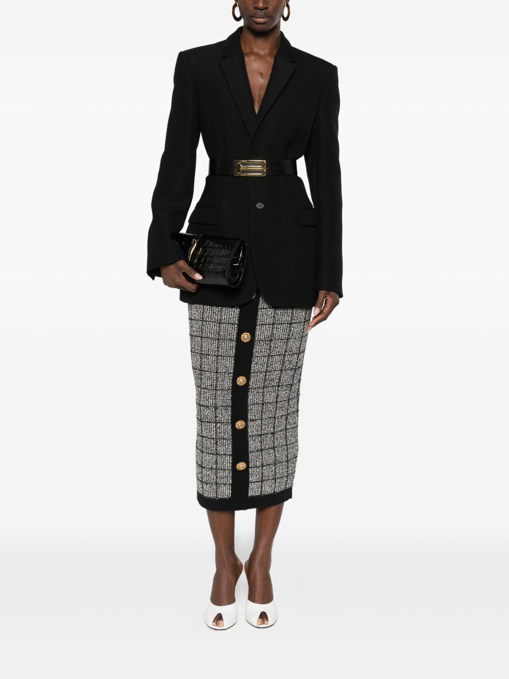 Balmain Skirts - Blacks and greys | ce31b9b3a7f4c399969806f16844d0a356a41aa9