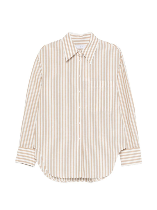 Azaloa Striped Cotton Blouse