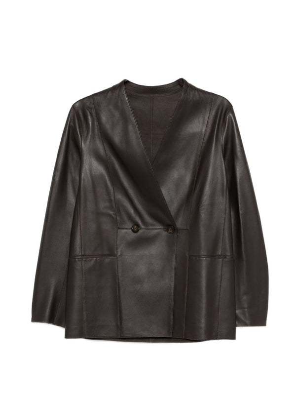 Leather Blazer Jacket