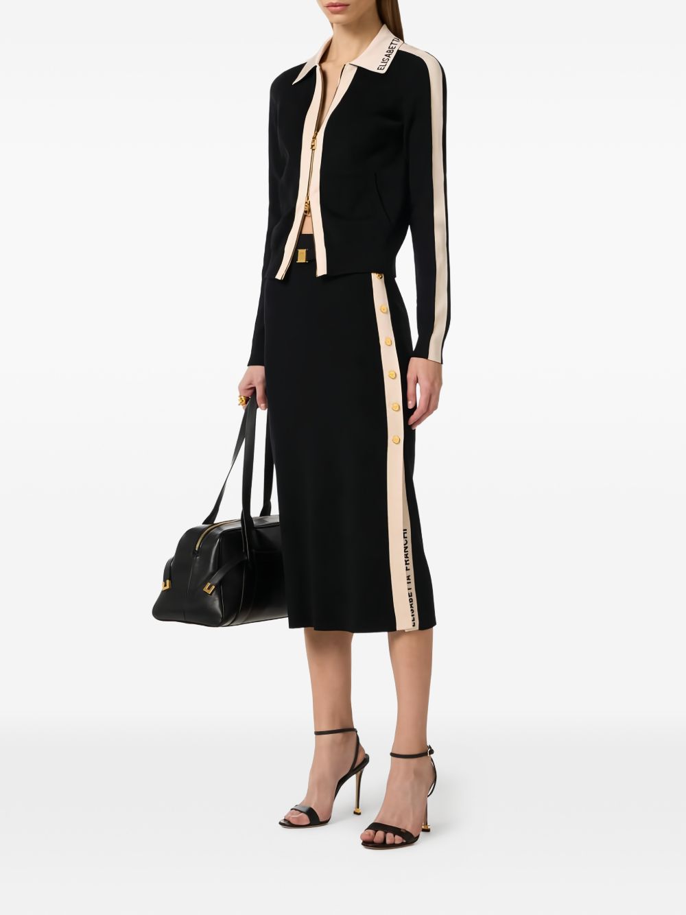 Elisabetta Franchi Sweaters - Blacks and greys | 11e5ec4d8a9067def53b9ff0ab2f96ab09f10dbd