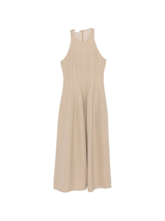 Linen Blend Long Dress