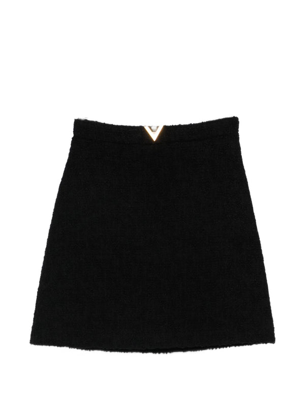 Vlogo Signature Wool Skirt