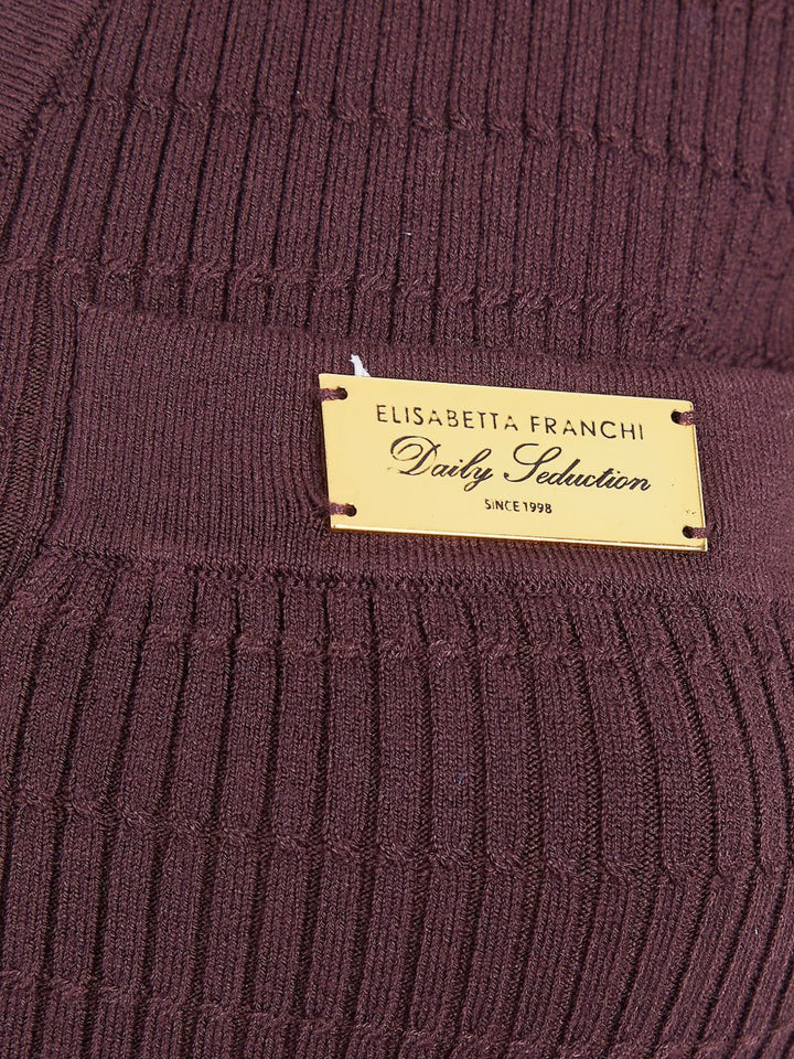 Elisabetta Franchi Sweaters - Brown | 9c5224274089333d70d1071293d92c0d69fd8e6f
