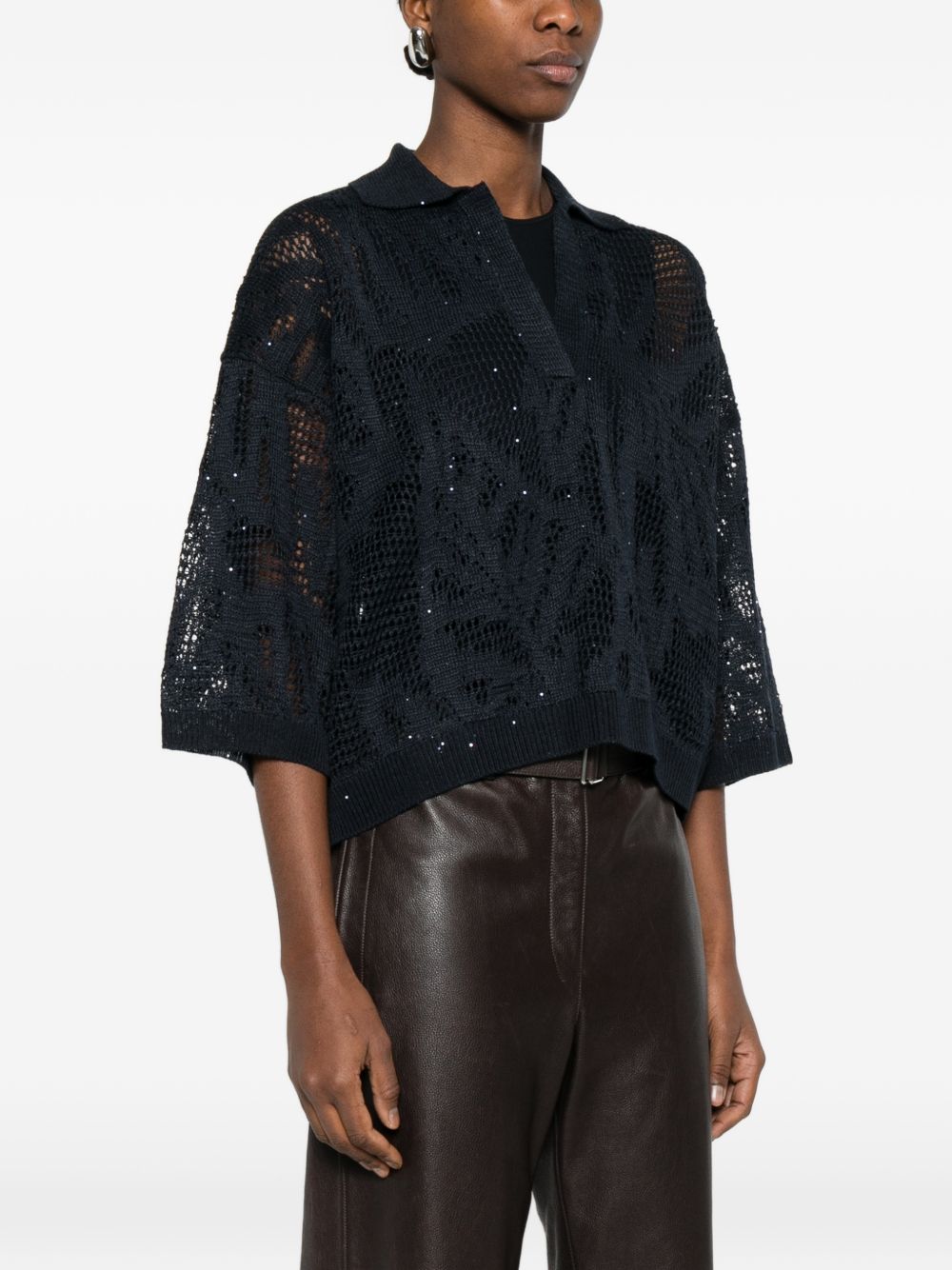 Brunello Cucinelli T-shirts and Polos - Blue and green | 6e8a8d048e334bd5bdeaf5bfa7608347304860f4